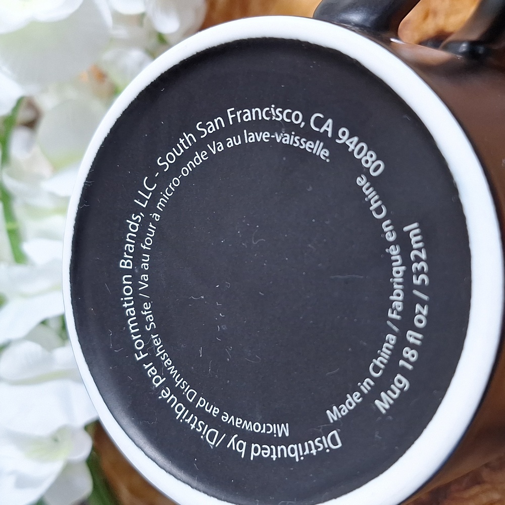 🛍2/$15🛍 #ABP Black and White Dog-Themed Mug "WHO saved WHO? - Picture 7 of 7
